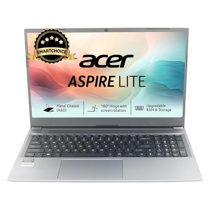 Acer SmartChoice Aspire Lite AMD Ryzen Laptop